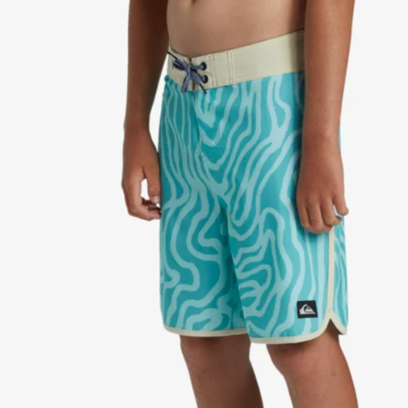 QUIKSILVER NEW Boys Surfsilk Scallop Boardshorts